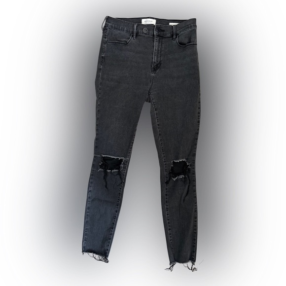 PacSun Denim - PacSun High-Rise Distressed Black Jeggings 29L